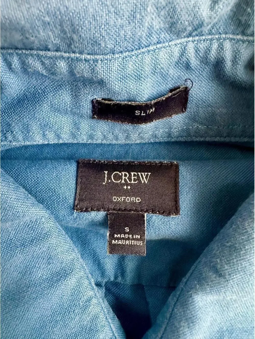 J.Crew slim fit blue oxford cotton shirt in size S NWOT